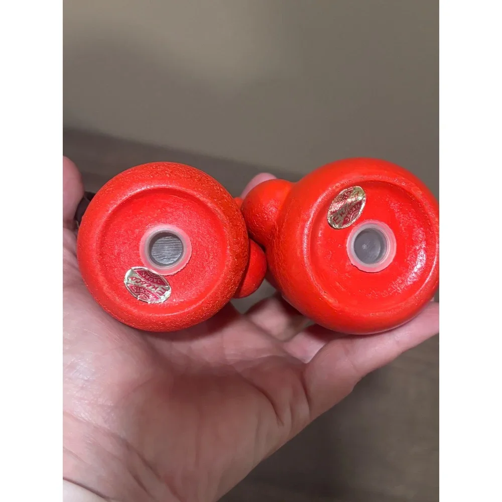 Vintage Enesco Red Teapot Salt and Pepper Shakers Set Retro Kitchenware